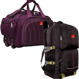 Rucksack and Duffel Bag With Wheels Combo Pack of 2 For men and women Rucksack - 50 L-image-76