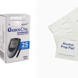 25 strips 100 lancets 50 SWABS Glucometer-17