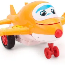 unbreakable bright color mini racing converting plane to robot friction toy-30