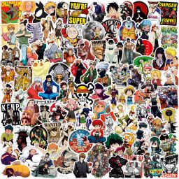 5 cm Vinyl Anime Stickers for laptop naruto one piece jujutsu goku chainsaw man Self Adhesive Sticker-image-43
