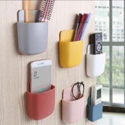 MULTIPURPOSE WALL HOLDER STORAGE CASE set of 4 Stationery Organizer-image-63