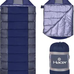 Camping Sleeping Bag with Secret Pocket for Winter Hiking Traveling (+6 to +20) Sleeping Bag-31