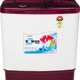 6.5 kg Semi Automatic Top Load White, Maroon-1