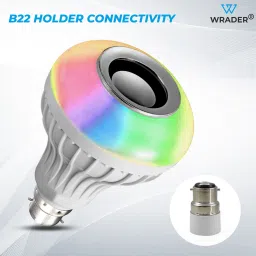 moozmob Bluetooth RGB Music Bulb Dj Bulb with Remote Controller Disco Speaker Bulb Light Single Disco Ball image 2