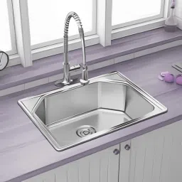 24"x18"x10" Single Bowl SS 304 Grade Handmade Kitchen Sink Rectangular Coupling 24"x18"x10" Single Bowl SS 304 Grade Handmade Kitchen Sink Rectangular Coupling Vessel Sink-image-20