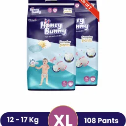 Baby Diaper Pants with bubble top sheet| Extra Soft | 12 Hour protection - XL-16