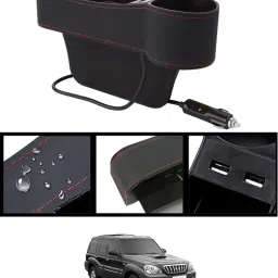 Side Seat Car Pocket Organizer With 2USB Port & Scoket For Terracan-Hyundai-2003 Car Side Seat Catcher-25