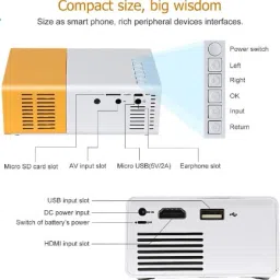 Offtrot Smart 4K LED Projector 720p Resolution 2500 Lumens With Anykast (4500 lm) Portable Projector image 3