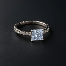Stylish Princess Cut Gemstone Ring - Fashionable & Sparkly Everyday Wear Silver Alexandrite Silver Plated Ring-image-66