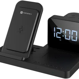 Portronics Bella 15W Wireless Charging Station for Mobile, Earbuds, Smartwatch Charging Pad-image-25