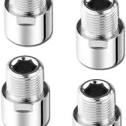 Full Brass Extension Nipple for Bathroom Taps/Kitchen Taps (1 INCH)-PACK OF 4 Faucet Nozzle-8