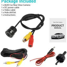 lovmoto Car HD Rear View 8 Led Camera Night Vision Reversing Back For Jim-ny Car HD Rear View 8 Led Camera Night Vision Reversing Back For Jim-ny Parking Sensor image 2