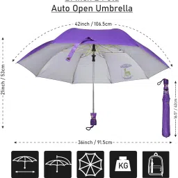 stag 21 Inches 2 Fold Automatic Open type Polyester Umbrella image 3