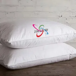 LUXURY Polyester Fibre Solid Sleeping Pillow Pack of 2-16