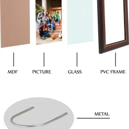 golden peacock Polymer Table Photo Frame image 4