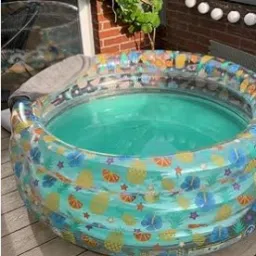 Transparent Sea (IND*85) Life Pool Inflatable 3 Rings Kids Round Swimming Pool Inflatable Swimming Pool-12