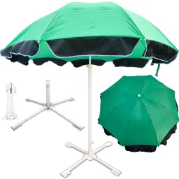 Garden Umbrella With Stand Outdoor Big Size 7ft/42in For Hotel,Garden,Shop (B6) Umbrella-image-51