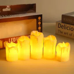 Smokeless Flameless, Battery Operated LED Tea Light Candles Diya for Diwali Gift Candle-23