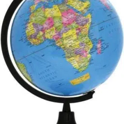 Globe 2020- Black Desk & Table Top Political World Map-English - 20 Inch Height ( Big size blue colour) Desk & Table Top Political World Globe (30cm diameter / 94cm circumference blue)-picture-25