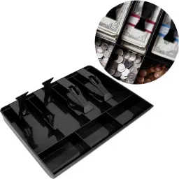 Cash Drawer – 4 Slot Cash Tray Organizer for Shops | Portable cash counter Cash Box-picture-27