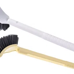 Hard Bristle WC Brush | Long Handle Toilet Pan Cleaner for Indian Homes-image-99