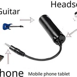 hbd Audio Interface Adapter for Android & iOS Device, Guitar Connector, 1 Pc Audio Interface image 3