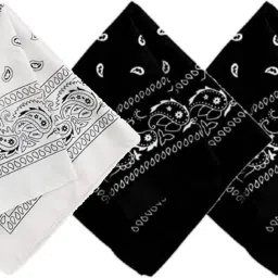 Good Shopkeeper Black pack of 2 and one white for men all season cotton Handkerchief ["Black","White"] Handkerchief-picture-23