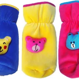 New Born Baby Soft Velvet Feeding Bottle Cover with Attractive Cartoon on The Front Suitable for 240ml (Pack of 3)-image-51