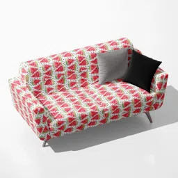 AZ5008131SOF_FB_RF_R-SP_D56^80_VL Watercolor Watermelon Pattern D4 Velvet Sofa Fabric Sofa Fabric-19