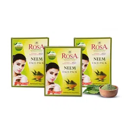 ROSA Pack Of 3 Neem Face Pack To Remove Pimples & Blackheads - 100g-24