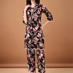 Anouk Printed Pure Cotton Top With Trousers Co-Ords-picture-12