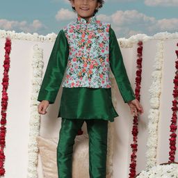 JBN Creation Boys Floral Regular Kurta with Pyjamas-picture-53