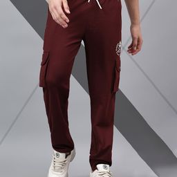 AKTIO Men Cotton Mid-Rise Relaxed-Fit Cargo Joggers-image-96
