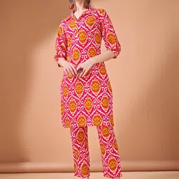 Anouk Printed Pure Cotton Top With Trousers Co-Ords-image-54