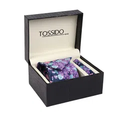 Tossido Men Purple & Pink Printed Accessory Gift Set-image-88