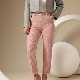 Chemistry Women Straight Fit High-Rise Jeans With a Belt-image-30