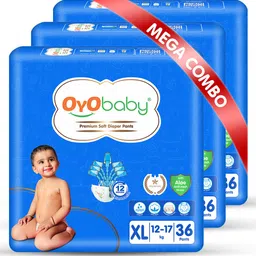 OyO Baby Pack of 3 Premium Soft Diaper Pants - Xtra Large-image-68