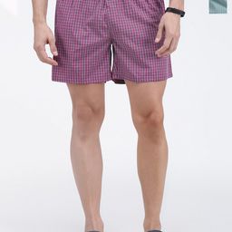 SPORTO Men Pack Of 2 Checked Mid-Rise Cotton Boxers SP-BOX-509-ECPBCK-LGBCK-M-2P-29