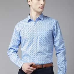 Park Avenue Men Pure Cotton Slim Fit Printed Formal Shirt-image-84