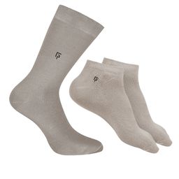 FOOTPRINTS Men Pack Of 3 Bamboo Cotton Ankle Length Socks-image-68