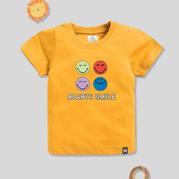 YK X Minute Mirth Boys Smiley Printed Pure Cotton T-shirt-picture-40