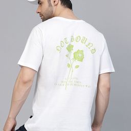 Rigo Men Typography Printed Drop-Shoulder Sleeves T-shirt-image-91