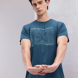 HRX by Hrithik Roshan Brand Logo Printed Training T-shirt-picture-5