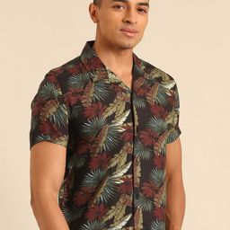 Being Human Slim Fit Floral Printed Casual Shirt-image-20