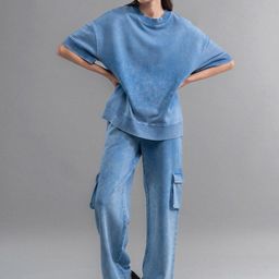 necesera Round Neck Pure Cotton T-Shirt & Trousers-picture-2