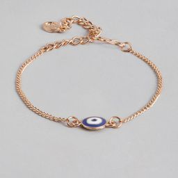 Estele Unisex Rose Gold-Plated Link Bracelet-38