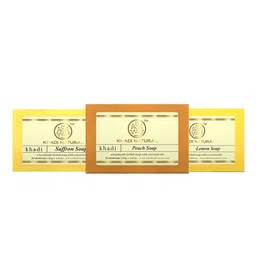 Khadi Natural Unisex Set of 3 Handmade Soaps-3