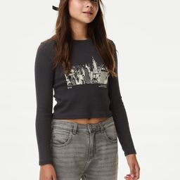 Marks & Spencer Girls V-Neck Pockets T-shirt-image-96