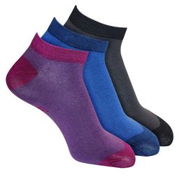 Man Arden Men Pack Of 3 Ankle Length Cotton socks-31
