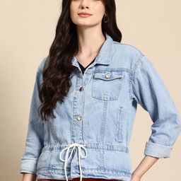 Mast & Harbour Pure Cotton Denim Jacket-picture-32
